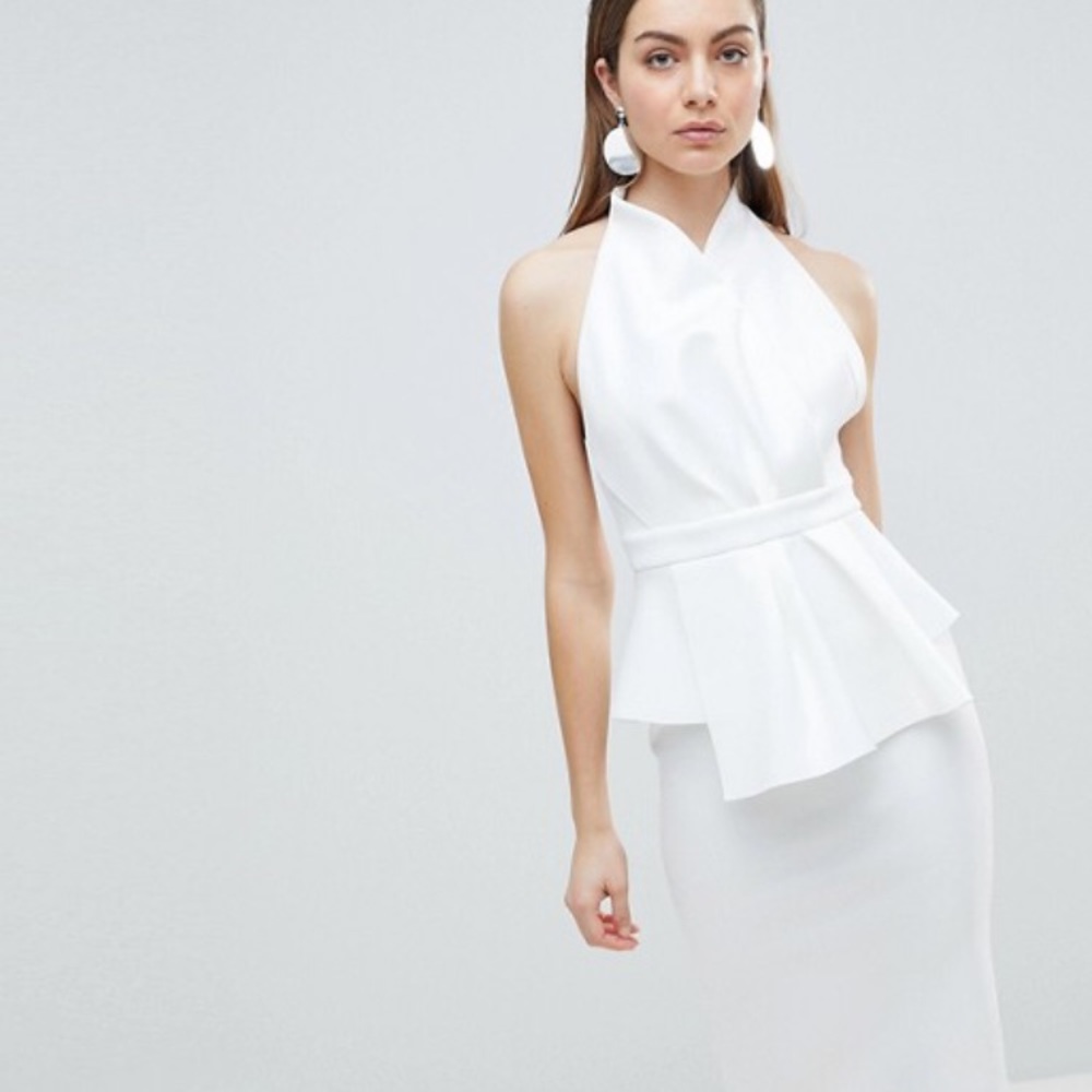 ❌SOLD❌ ASOS scuba midi cocktail dress